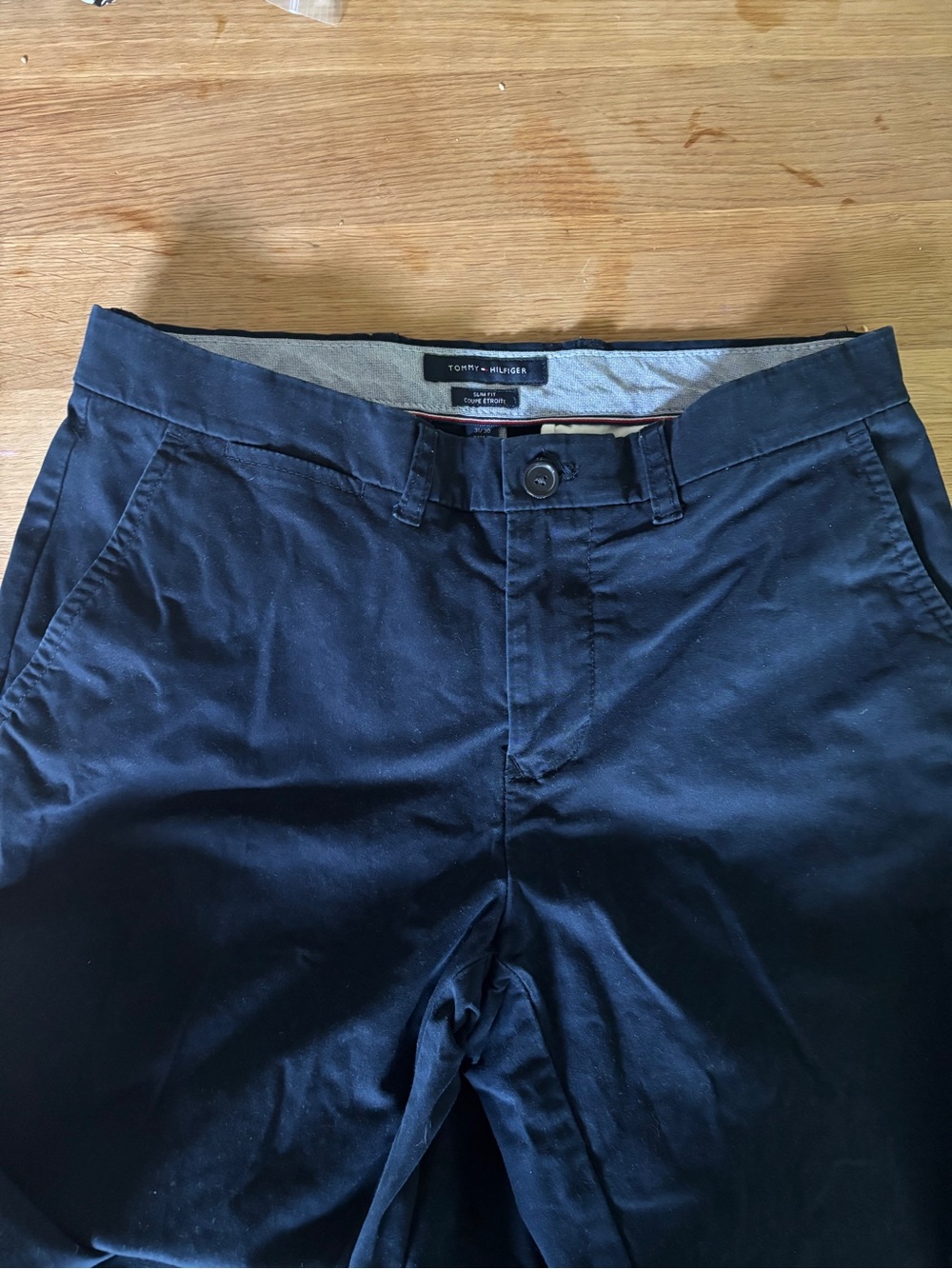 Tommy Hilfiger Navy Slim Fit Pants